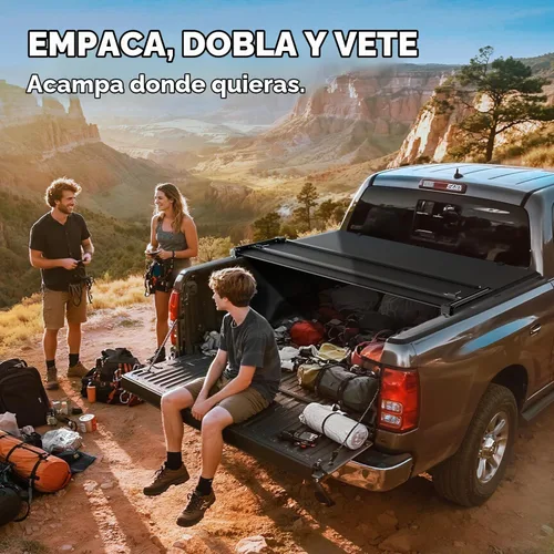 Vista 6 de Auto Dynasty - Cubierta suave de tres pliegues para Nissan Frontier 2005-2025 de 5 pies