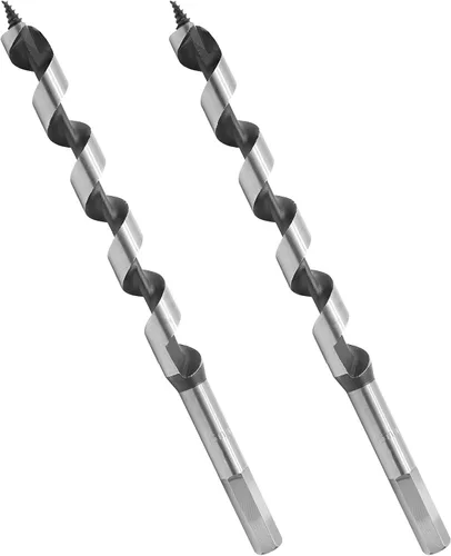 Vista 11 de Broca de taladro para madera de 1/2 pulgada de diámetro, 9 pulgadas de longitud, cortador de agujero para madera dura, madera blanda, paquete de 2