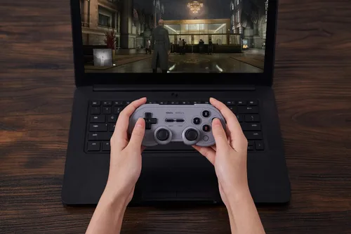 Vista 9 de 8BitDo Sn30 Pro Bluetooth Controller for SwitchSwitch OLED, PC, macOS, Android, Steam Deck & Raspberry Pi (G Classic Edition)