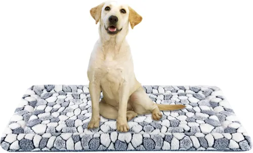 Vista 6 de VANKEAN Almohadilla Cama Tapete para Jaula de Perro Reversible (Fresco y Cálido), Colchoneta para Dormir Cama para Perro para Jaula para Perros