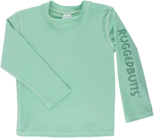 RUGGEDBUTTS Camiseta de natación de manga larga para bebés y niños pequeños con UPF 50