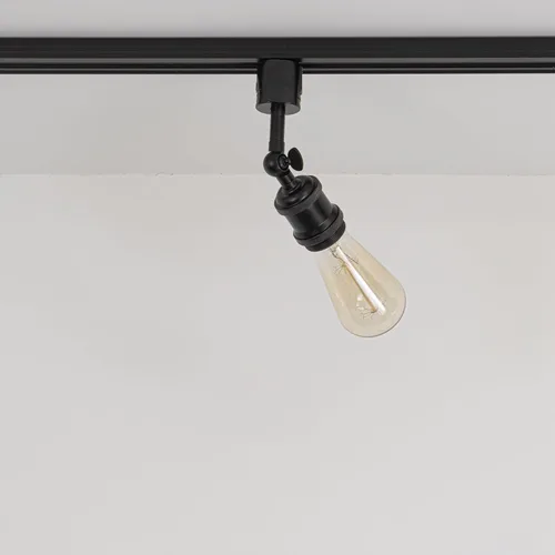 Vista 3 de Paquete de 1 unidad de diseño retro E26/E27 con base de título ajustable, ángulo de título rotado, sistema H, mini iluminación de cabeza de pista