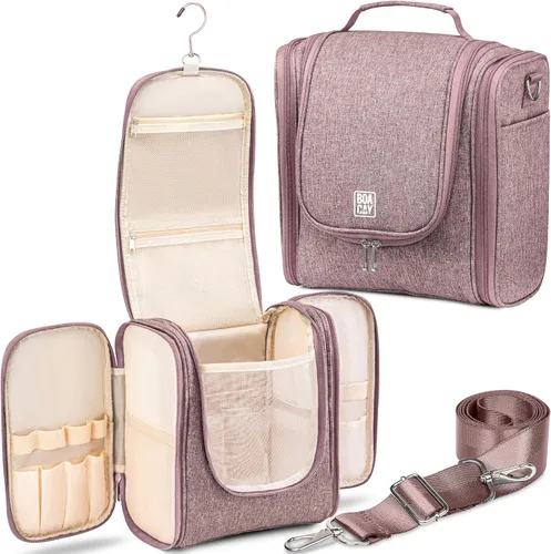 Vista 13 de BOACAY Neceser de viaje colgante extragrande para mujeres y hombres, bolsa de maquillaje, Extragrande, Neceser