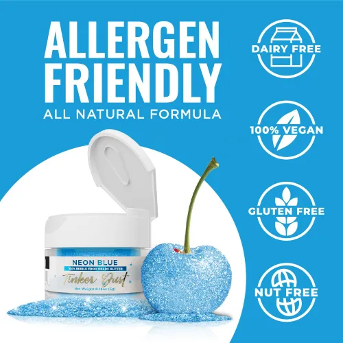 Vista 185 de Bakell - Brillantina 100% comestible, Tinker Dust®, 5 g, color negro, vegano, certificado Kosher, para pasteles, cupcakes, paletas, bebidas y postres