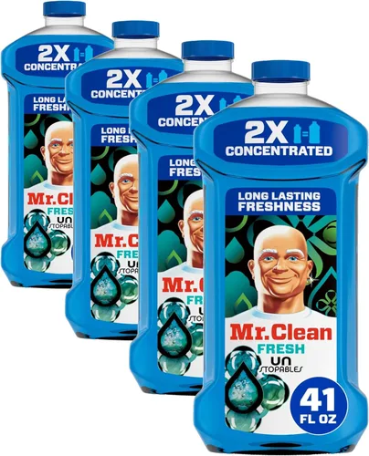 Vista 8 de Mr. Clean 2X Limpiador concentrado para múltiples superficies con aroma fresco Unstopables, 41 onzas líquidas