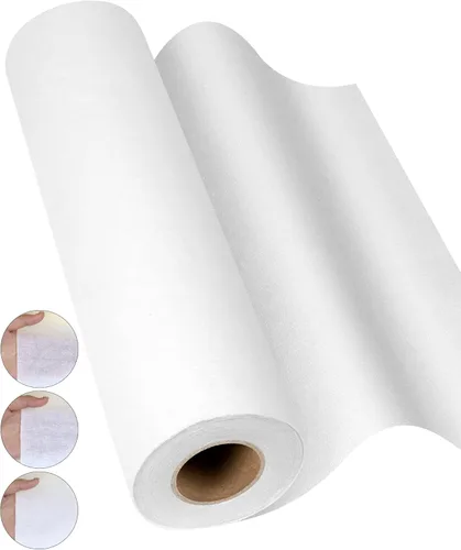Vista 7 de PLANTIONAL Entretela Fusible de Algodón Tejido Termoadhesiva: 10.6 pulgadas X 10 yardas Blanco Peso Medio 100% Algodón Entretela de Una Cara
