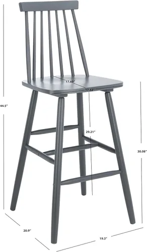 Vista 14 de Safavieh Home Collection Beaufort - Taburete de bar natural (30 pulgadas, 2 unidades)