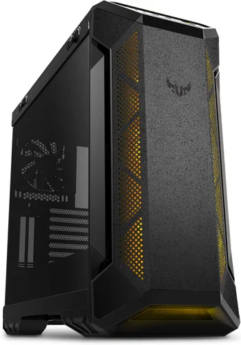 Vista 9 de ASUS TUF Gaming GT301 - Funda para juegos de torre media, soporte ATX, ventiladores preinstalados, panel frontal de panal de alto flujo de aire