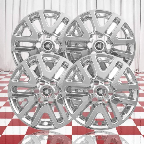 Juego de 4 fundas cromadas de 6 pulgadas con radios en V de 16 pulgadas para Nissan Frontier SV 2014-2021