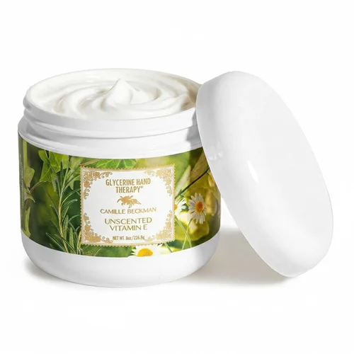 Vista 7 de Camille Beckman Crema de terapia de manos de glicerina, vainilla francesa, 1.35 onzas