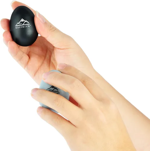 Vista 3 de EastRock Juego de 6 agitadores de huevos de percusión de mano, instrumentos musicales de percusión maracas