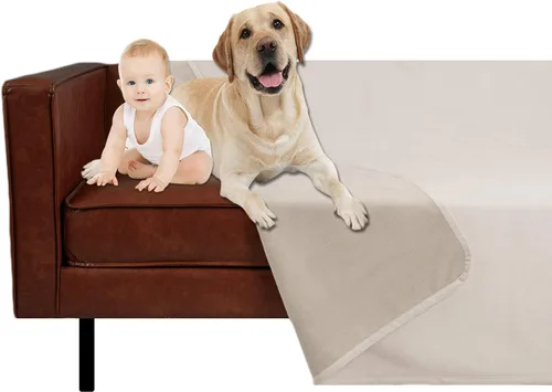 Vista 12 de Ameritex - Manta reversible para mascotas, terciopelo 100 % impermeable súper suave para sofá y cama.