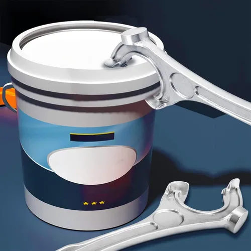 Vista 7 de Friendship Herramienta de abridor de cubos de 5 galones y 14 pulgadas, abridor de tapa de cubo de aluminio, herramienta de extracción de abridor