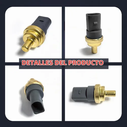 Vista 6 de 06A919501A Sensor de temperatura del refrigerante Sensores de interruptor del motor con 1 abrazaderas compatibles con Audi A3 A4 A6 Q7 S5 S6 TT