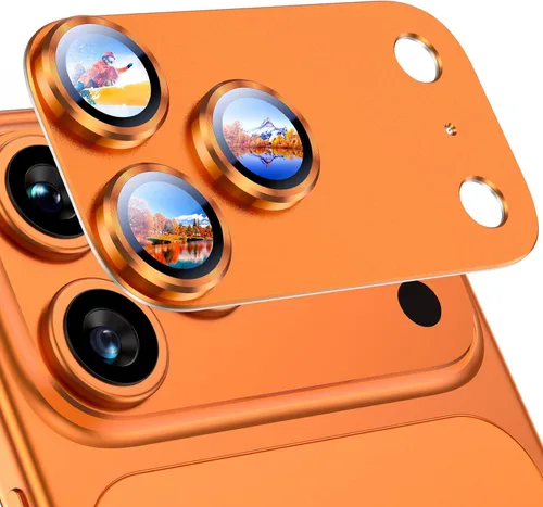 Vista 57 de Uyiton Protector de lente de cámara compatible con iPhone 17, no es fácil de romper, fuerte absorción, compatible con fundas, cubierta de pantalla