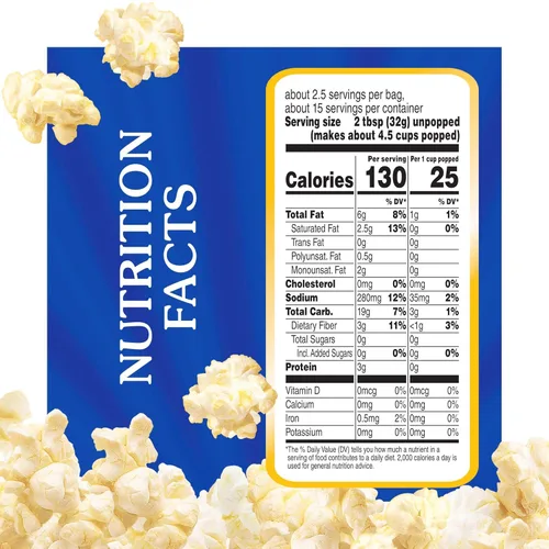 Vista 2 de ACT II Palomitas de maíz con mantequilla para microondas, suministros para noche de cine, 2.75 oz., bolsas de 6 unidades (paquete de 6)