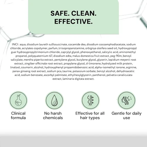 Vista 6 de YBERA VELLO CHAMPÚ PARA LA PÉRDIDA DEL CABELLO PARA DEFINIR EL CABELLO, Champú para adelgazar el cabello para hombres y mujeres, anti pérdida