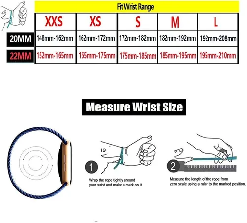 Vista 7 de Lbiaodai Correa deportiva trenzada Solo Loop de 0.866in, compatible con Samsung Galaxy de 1.811in, Gear S3 Frontier, ClassicGalaxy Watch 3