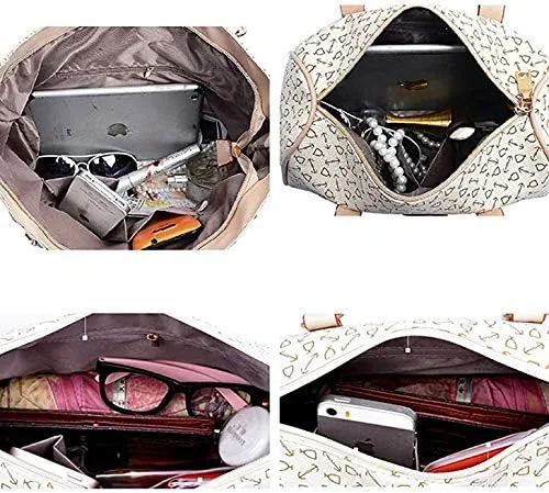 Vista 6 de Juego de 6 bolsas de mano para mujer, bolso cruzado con asa superior