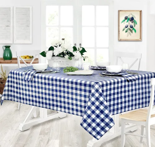 Vista 5 de Home Bargains Plus Country Rustic Buffalo - Manteles individuales de tela de algodón a cuadros, de fácil cuidado, juego de 4 manteles individuales