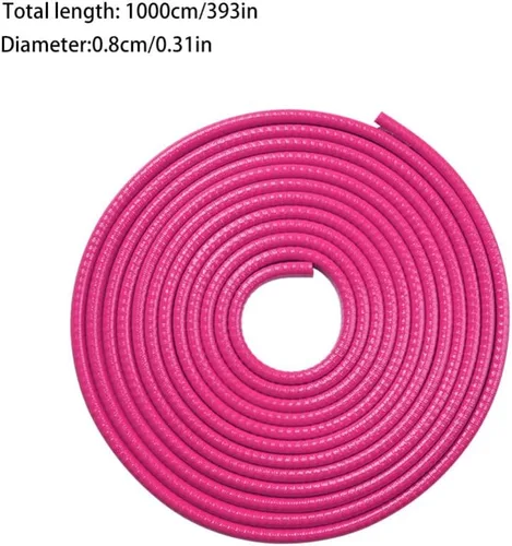 Vista 2 de Sewroro Protector de puerta de coche en forma de U flexible para puerta de coche, tira de sellado de puerta de coche, guardias de puerta