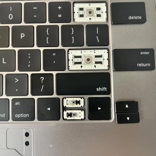 Vista 7 de Teclas de teclado de repuesto para MacBook Pro Retina de 13 pulgadas y 15 pulgadas A1706 A1707 (2016 2017), compatible con MLH12LL/A MPXV2LL/A