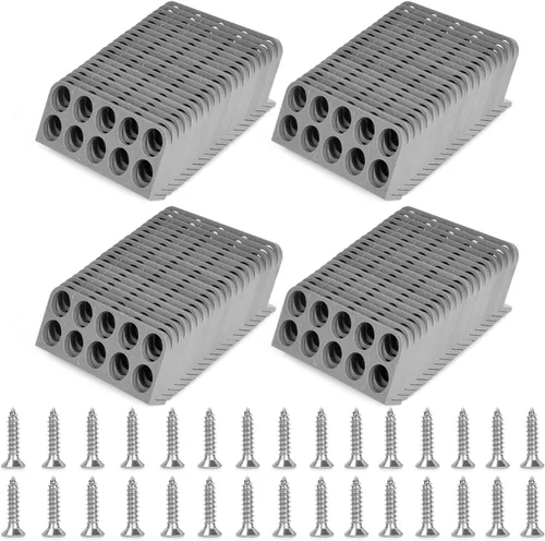 Vista 12 de Paquete de 10 soportes de cable para persecución de cables, soporte de cable para gestión organizada de cables eléctricos NMB, dispensador de cables