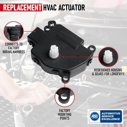 Vista 4 de AA Ignition - Actuador mezclador de repuesto para compuerta de aire para sistema de climatización (HVAC) de camiones