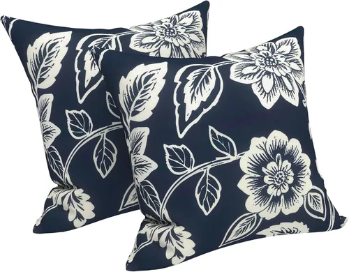 Vista 209 de LVTXIII - Juego de fundas para cojines de sofá o sillón de exteriores, para lumbar, no se decoloran, 2 unidades de 12" x 20", con relleno, estampado