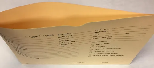 Vista 3 de A Plus Chaquetas de archivo para distribuidores de vehículos Buff 100