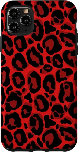 Vista 13 de Red Leopard Phone Case Cheetah Skin Pattern Women Case for iPhone 17