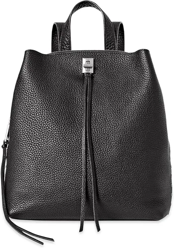 Rebecca Minkoff Darren Backpack - Mochila de cuero para mujer, mochila de moda para mujer, correa de hombro ajustable, bolso de mochila elegante,