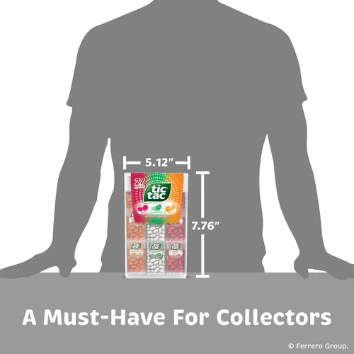 Vista 7 de Tic Tac Variety Pack Mega Box, Bulk 27 Packs, Cherry, Freshmints, Orange, Refreshing Fruity Mints, Classic, 17.14 oz