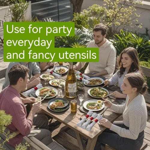 Vista 5 de NATURALABEL 2000 servilleteros de papel con caja, servilletas autoadhesivas, para reunión familiar, fiesta de cumpleaños, boda, celebración (rojo)