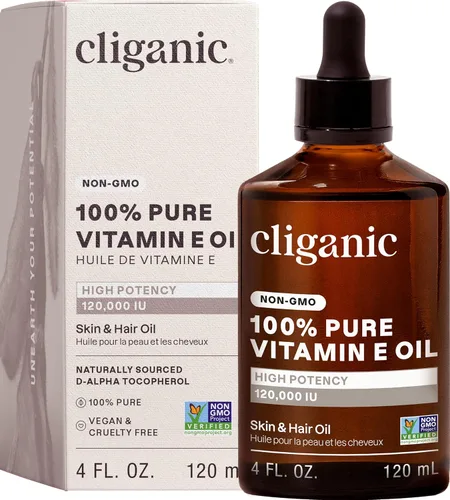 Vista 9 de Cliganic Aceite puro de vitamina E para piel, cicatrices, cabello y cara, 30,000 UI, verificado sin OMG D-alfa tocoferol natural