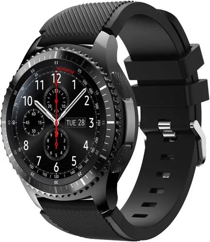 Vista 10 de KOMI Compatible con Samsung Galaxy Watch de 1.81 pulgadas (1.811 in), Gear S3 Frontier Classic Watch Band, correa de silicona suave de 0.866
