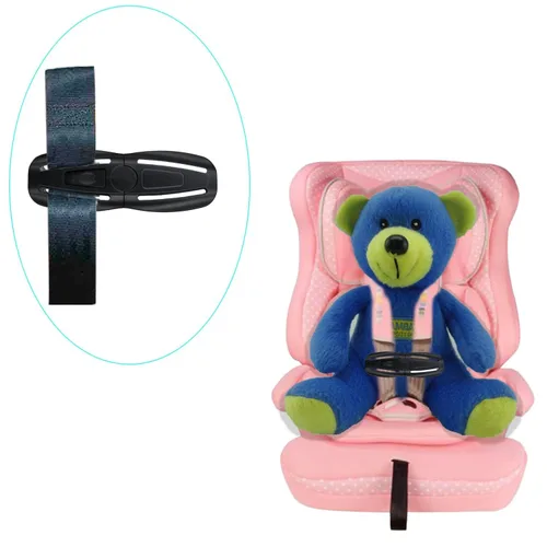 Vista 5 de Clip de clip para arnés de asiento con hebilla de repuesto universal para cochecito de bebé y niños, protector ajustable