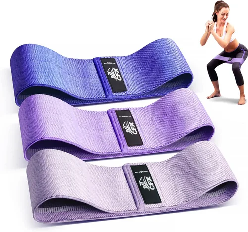 CFX Resistance Bands Set, Exercise Bands with Non-Slip Design for HIPS & Glutes, 3 Levels Workout Bands for Women and Men, Booty Bands for Home