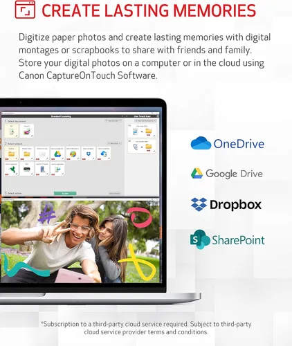 Vista 5 de Canon imageFORMULA RS40 - Escáner de fotos y documentos, alimentador automático de documentos, Windows y Mac, escanea fotos antiguas y nuevas