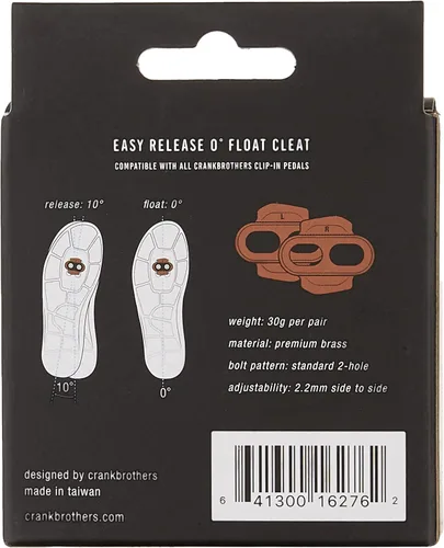 Vista 2 de Crankbrothers Unisex-Adult Standard Release 0 Degree Float Silver