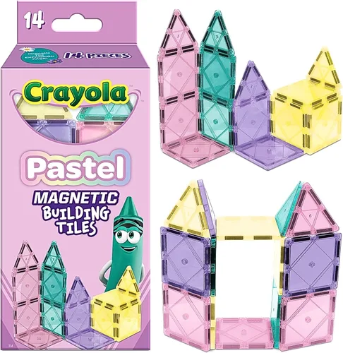 Vista 9 de CreateOn Crayola Doodle - Azulejos Magnéticos, Set de Construcción para Niños, Juguetes de Construcción Magnéticos para Niños, Juguetes de Viaje