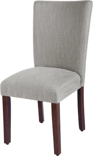 Vista 7 de HomePop Parsons Classic Upholstered Accent Dining Chair, Single Pack, Light Grey