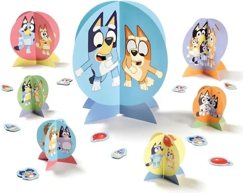 Vista 10 de Kit de centro de mesa (juego de 27 piezas) – Alta calidad y resistente, perfecto esencial para fiestas temáticas y eventos, Cocomelon