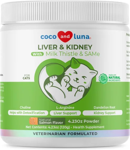 Vista 8 de Cardo mariano para perros – 120 tabletas masticables – Silimarina – Apoyo hepático y renal con EPA y DHA – Desintoxicación – Suplemento hepático