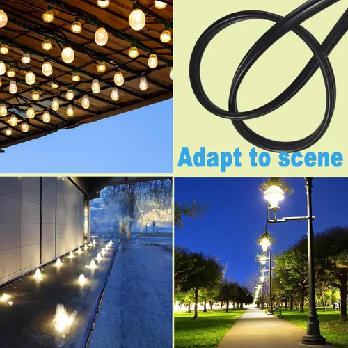 Vista 7 de Cable de iluminación de paisaje de bajo voltaje 12/2, cable de entierro directo al aire libre, calibre 12 2 conductores, 100 pies