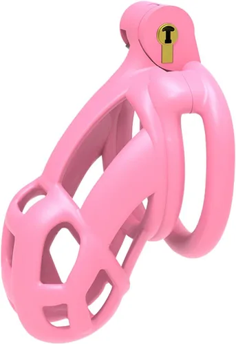 Dispositivo de castidad masculina de resina 2.0, dispositivo de castidad masculina con 4 anillos para el pene, jaula de castidad ligera para hombre,