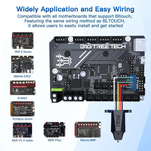 Vista 4 de Sensor de nivelación de cama automática BIQU MicroProbe V2.0, para impresora 3D Ender 3/Ender 3 V2/Ender 3 Pro/Ender 3 Max/Voron/H2 Extruder BIQU B1