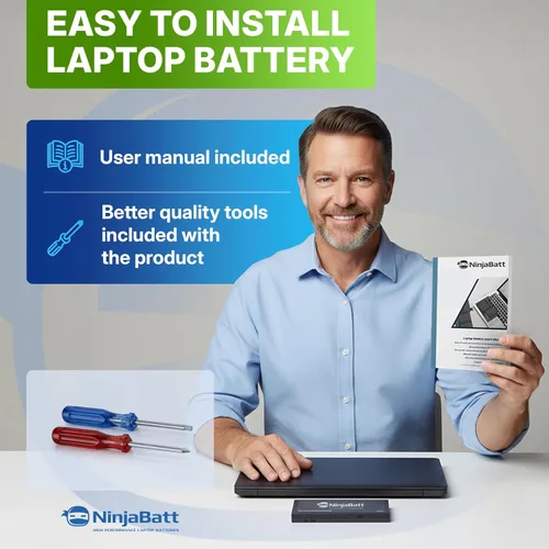 Vista 6 de NinjaBatt C31N1912 B31N1912 Asus Batería para VivoBook 14 E410 E410MA E410KA E410MANS, VivoBook 15 R522MA, VivoBook E510 E510MA E510KA, L410MA