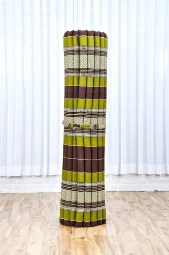 Vista 128 de Leewadee colchón tailandés enrollable para cama de invitados, tapete de yoga, para masaje tailandés, ecológico, orgánico y natural.