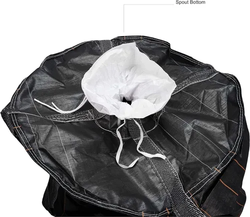 Vista 5 de Bolsa de envase intermedia a granel flexible de polipropileno pesado de 43 "para 1,3 yardas cúbicas de embalaje de plástico a granel bolsa 2600LBS